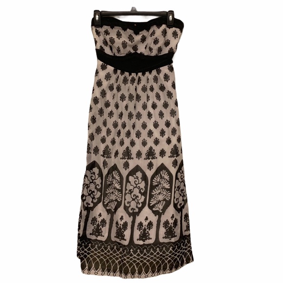 Maeve Dresses & Skirts - Maeve Black & White Patterned Sleeveless Dress